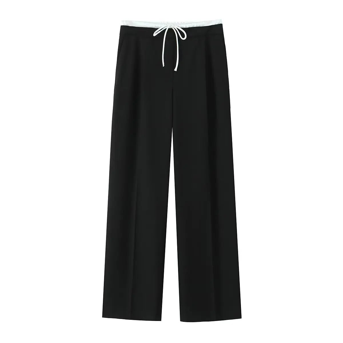 TRAF 2024 Women’s Wide Leg Pants — High Waist Baggy Summer Streetwear Trousers