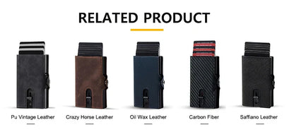 CASEKEY Men’s Wallet — 100% Genuine Cow Leather Short Card Holder Purse, High-Quality Brand Wallet for Men