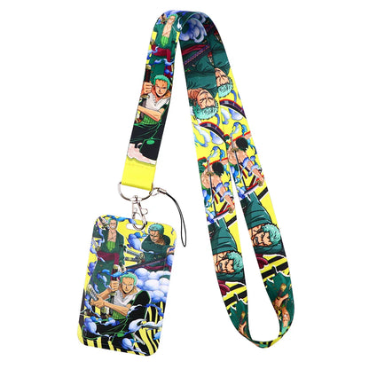 Japan Anime Zoro Neck Strap Lanyard – Keychain, ID Card, USB Badge Holder, Cute Gym Rope Gift