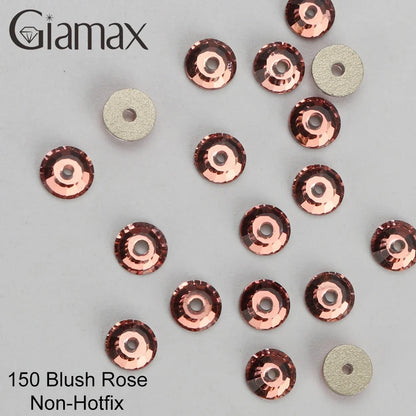 Giamax Purple Velvet Topaz Crystal Rhinestones - Flatback AB Sewing Stones for Garments, Clothes & Bags