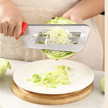 Cabbage Hand Slicer: Manual Vegetable Cutter for Homemade Coleslaw & Sauerkraut - Kitchen Tool for Easy Slicing