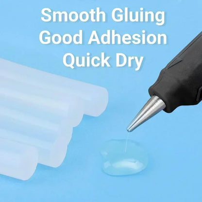 50-Piece Transparent Hot Melt Glue Sticks - Universal Adhesive for Electric Glue Guns, DIY Crafts & Repairs