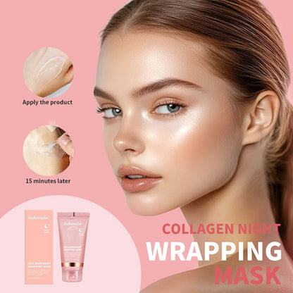 Night Collagen Wrapping Mask – Moisturizing, Brightening & Rejuvenating Korean Face Mask for Glowy Skin & Elasticity
