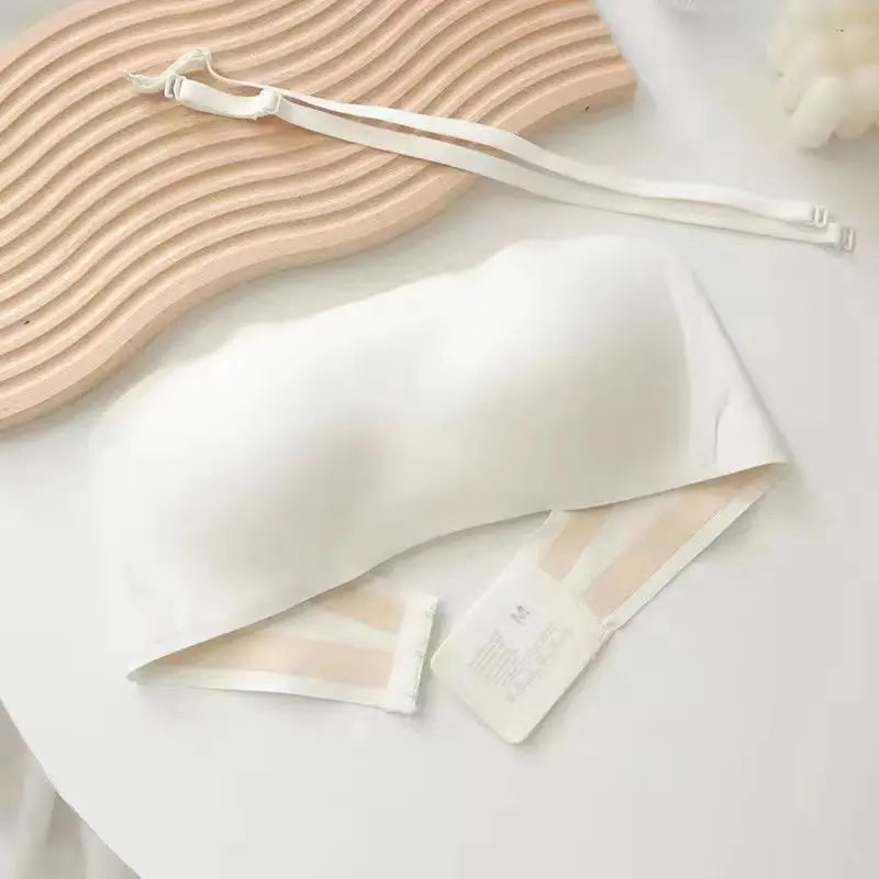 Women's Sexy Seamless Tube Top Bra — Invisible Strapless, Non-Slip Push-Up Wireless Bralette Lingerie