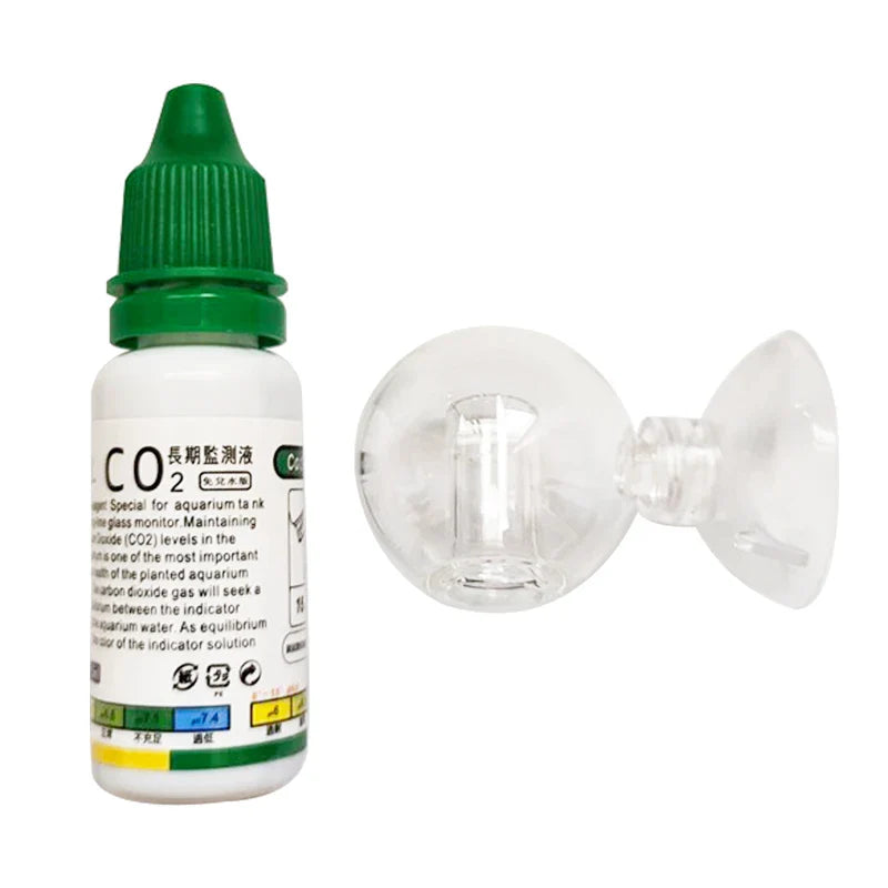 Aquarium CO2 Indicator Solution – Liquid Drop Checker for Monitoring CO2 Concentration in Plants & Fish Tank