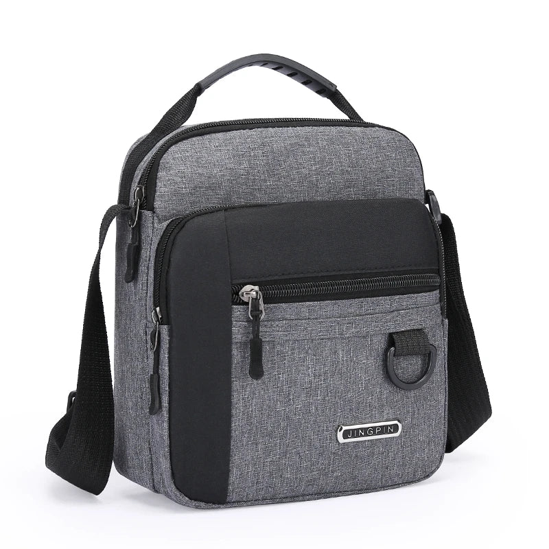 Large Capacity Men's Waterproof Shoulder Bag – Wear-Resistant Backpack with Multiple Pockets for Business