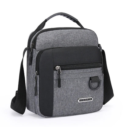 Large Capacity Men's Waterproof Shoulder Bag – Wear-Resistant Backpack with Multiple Pockets for Business