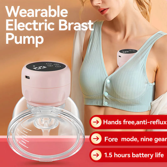Wearable Electric Breast Pump — Portable Hands-Free Silent Breast Milk Extractor & Collector, 1PCS