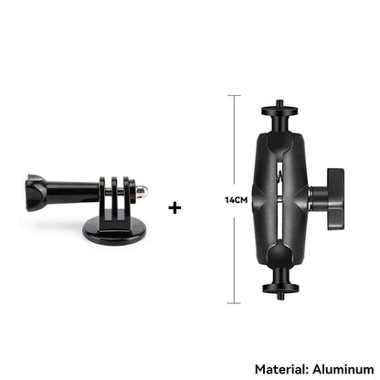 Selfie Stick Monopod Handlebar Mount – Compatible with Insta360 X4/X3/X2, GoPro 8-13 & DJI for Bicycle & Motorcycle