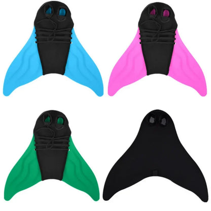 Swimming Fins for Children & Adults — Mermaid Training Flippers, Diving Foot Monofin for Pool, Swim, and Water Fun