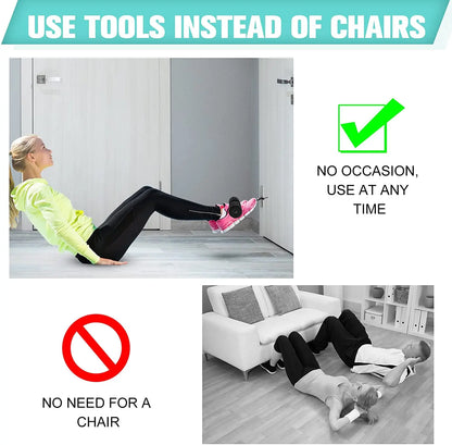 Nordic Hamstring Curl Strap: Home Workout Gear for Hamstring Curls, Spanish Squats, and Ab Exercises - 1Pcs Sit Up Machine