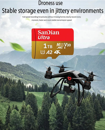 SanDian High-Speed SD & Micro SD Card – 256GB, 512GB, 1TB, 2TB Memory for Phone, Drone & Devices
