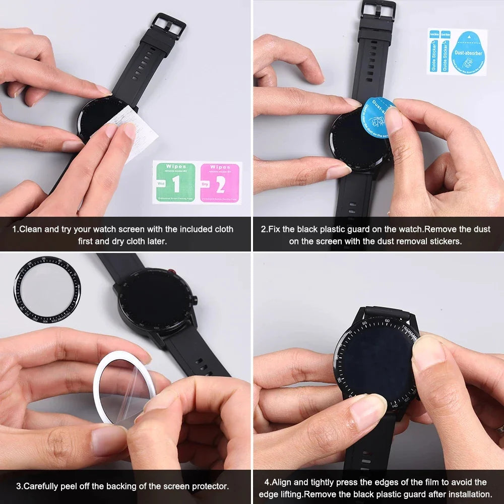 Soft Tempered Glass Screen Protector for Huawei Watch GT3 GT2 Pro GT2E, Watch Fit 2 – 42mm/46mm Protective Film, 1-5Pcs Pack