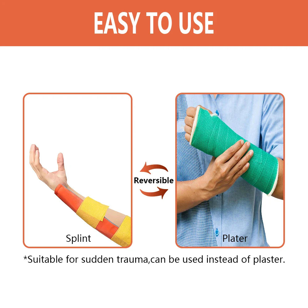 First Aid Universal Aluminum Splint Roll — Medical Survival Polymer for Bone Support, Emergency Kit for Outdoor & Travel