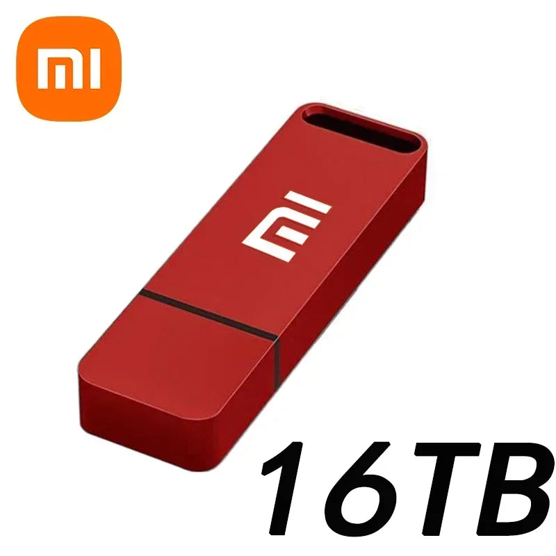 Xiaomi 16TB USB 3.2 Flash Drive — High-Speed Portable SSD Pen Drive, Metal Type-C, Waterproof Memory U Disk