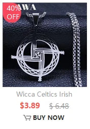 Stainless Steel Witchcraft Vortex Necklace – Viking Triskelion Celtic Knot Spiral, Silver Jewelry N7062S02