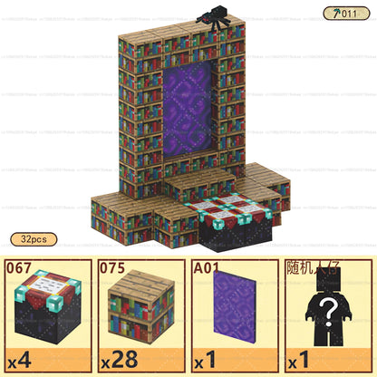 Magnetic Building Blocks – Mine World Magnet Cube STEM Toy for Kids 3+, DIY Montessori Sensory Model for Boys & Girls