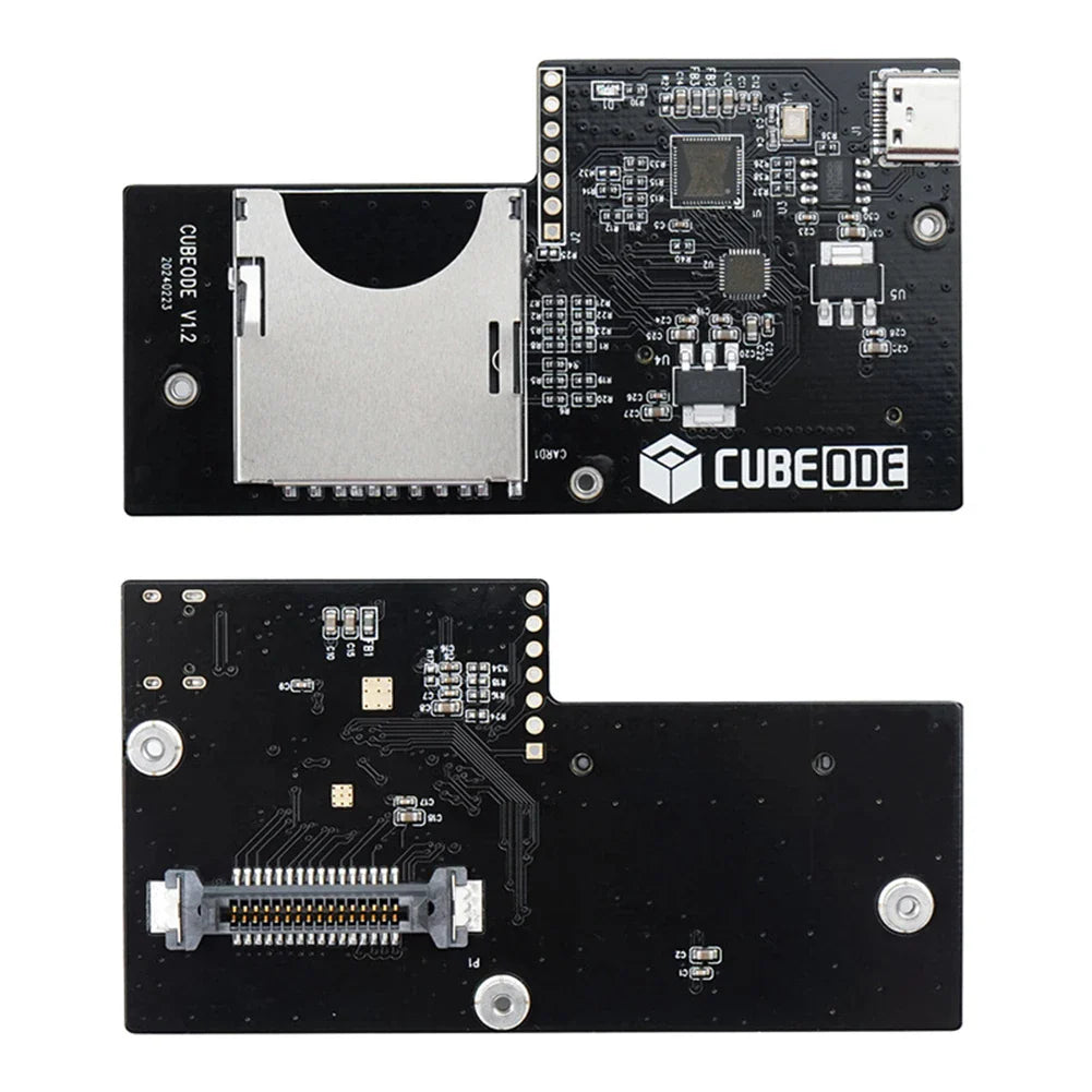 CUBEODE V1.2 GameCube Optical Drive Emulator — Upgraded ODE Board, Replace DVD Drive (No SD2SP2/SDGecko Required)