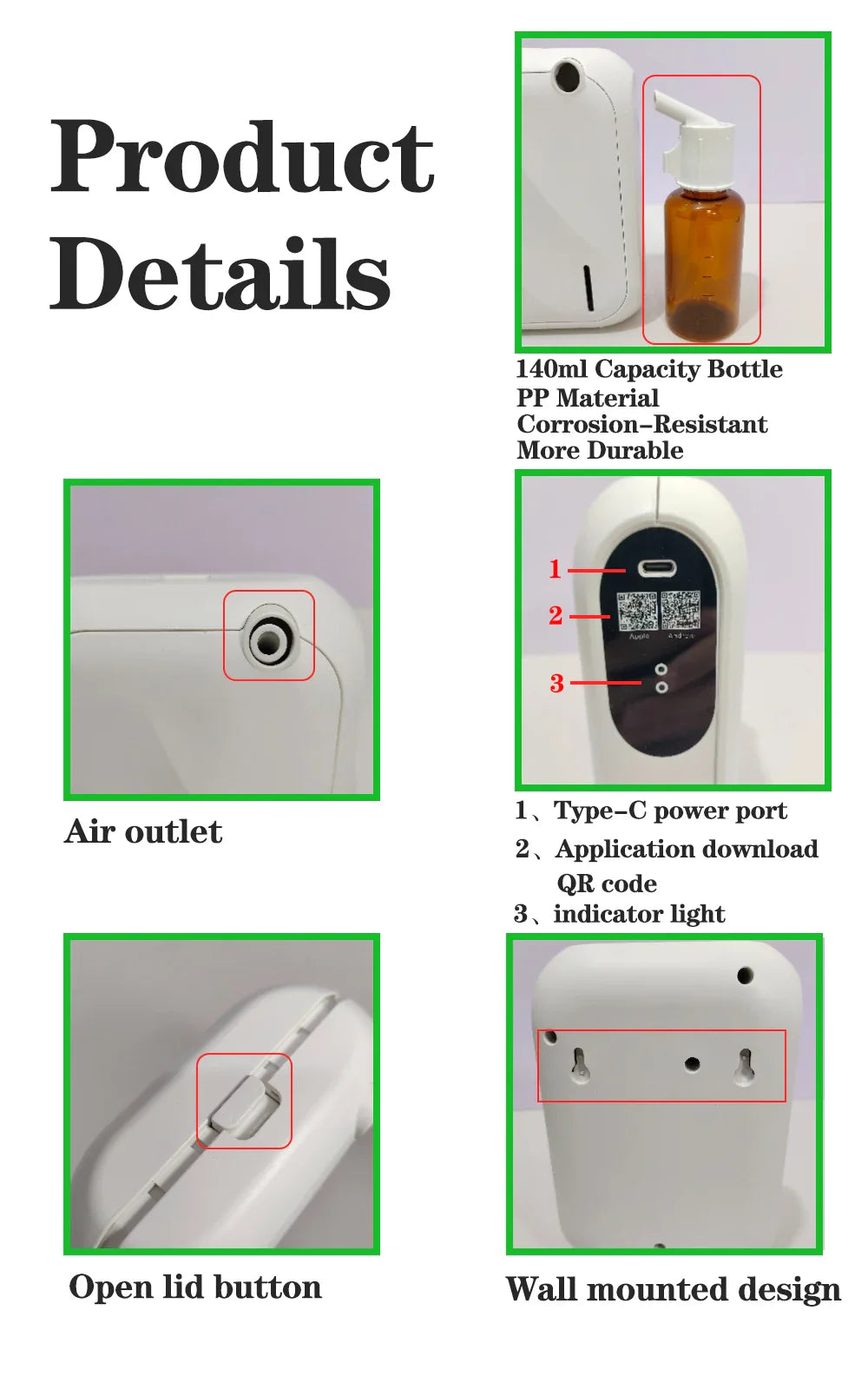 Aroma Diffuser Scent Machine – Bluetooth APP-Controlled Fragrance Distributor with 200m³ Coverage for Home
