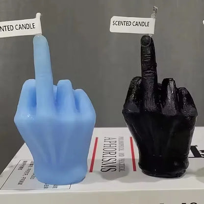 Creative Middle Finger Scented Candle – Funny Quirky Home Decor & Birthday Gift Ornament