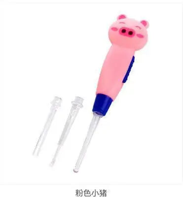LED Baby Ear Cleaner Tool – Safe Ear Wax Remover Curette with Flashlight for Hygiene Ear Cleaning Care Kit