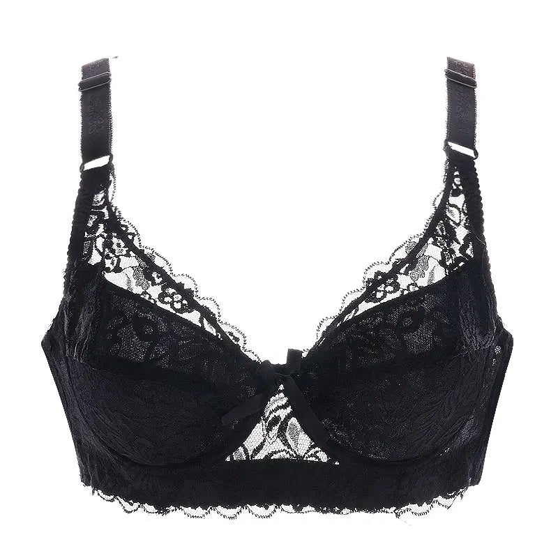 Women’s Plus Size Lace Push-Up Bralette – Sexy Support Bra for 80CD–105CD (42D–46D) Comfortable Intimates Lingerie
