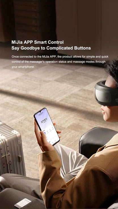 Xiaomi Mijia Smart Eye Massager – Hot Compress & Zone Massage Glasses with Mi Home App