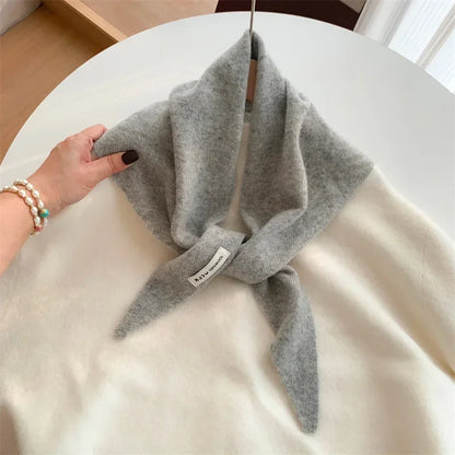 Women’s Wool Triangle Scarf – Multi-Functional Knitted Headscarf