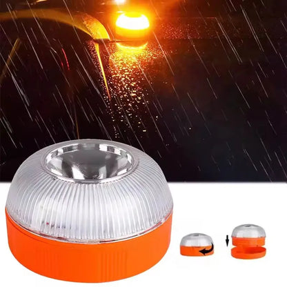 1/2PC LED Car Emergency V16 Light – Portable Magnetic Induction Strobe for Road Accidents & Warning