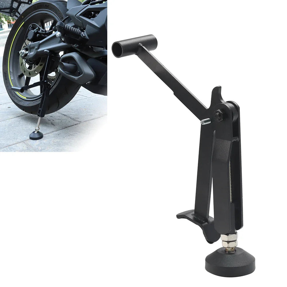 Energy-Saving Foldable Swingarm Lift – Portable Dirt Bike Wheel Support & Motorcycle Side Stand Paddock
