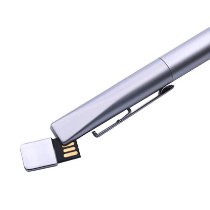 Metal Ballpoint Pens USB Flash Drive: 4GB-64GB Memory Stick - USB 2.0 Disk, Ideal for Business Gifts and Data Storage