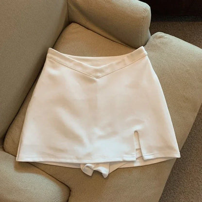 Women’s Mini Skirt – High Waist Slim Sexy Spring Casual Chic Streetwear for Mature Stylish Look