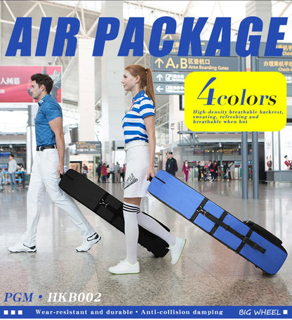 PGM Golf Aviation Bag HKB002 – Foldable Large Capacity Travel Bag with Silent Wheels for Airplane Consignment