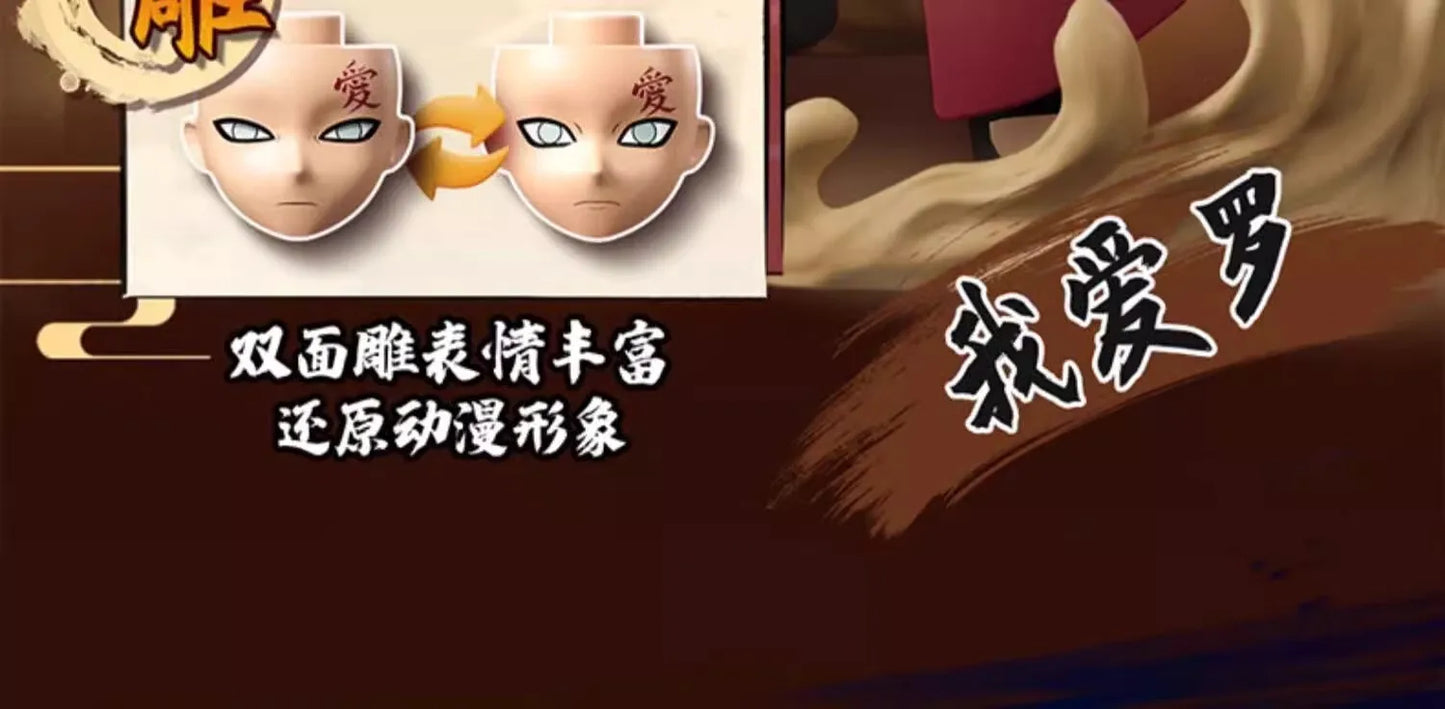 BLOKEES Original Naruto Blind Box – Nine-Tails Chakra Mode Sasuke, Gaara, Kurama, Shikamaru Assembled Action Figure Toy Gift
