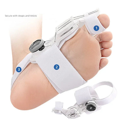 Bunion Corrector for Men & Women – Adjustable Hallux Valgus Toe Separator & Pedicure Straightener