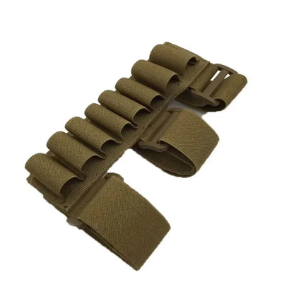 8-Round Buttstock Ammo Holder for Rifle Shells & 12/20 Gauge Shotgun Cartridges – Hunting Shooting Storage Accessory