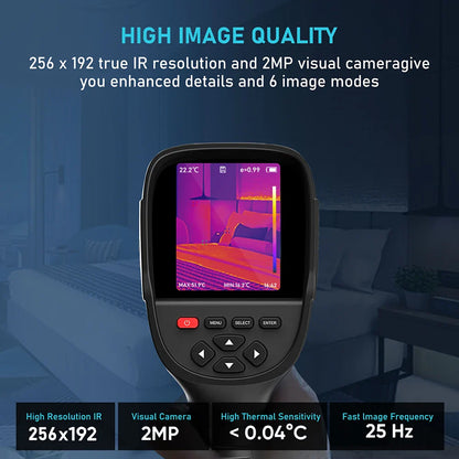 GW256 2024 Thermal Imaging Camera – Handheld Infrared Imager for Water Pipe Leaks & Electrical Power, 256x192 Resolution