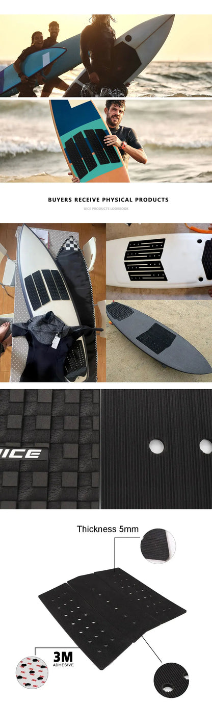 EVA Surfboard Traction Pad – Anti-Slip Tail Pad & Foam Deck Pad for SUP and Surfing