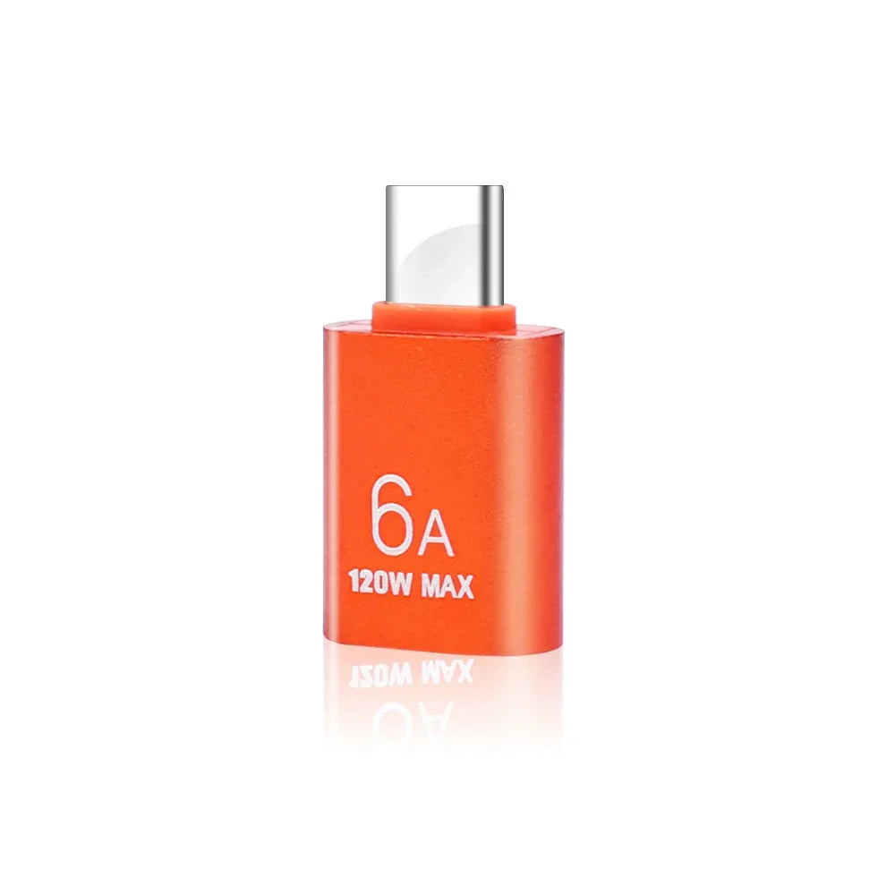 6A USB 3.0 to Type-C & Type-C to USB OTG Adapter – Fast Charging Connector for Samsung, Xiaomi, PC & MacBook Pro