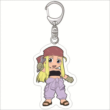 Fullmetal Alchemist Edward Elric Acrylic Keychain – Anime Bag Charm & Creative Gift Keyring