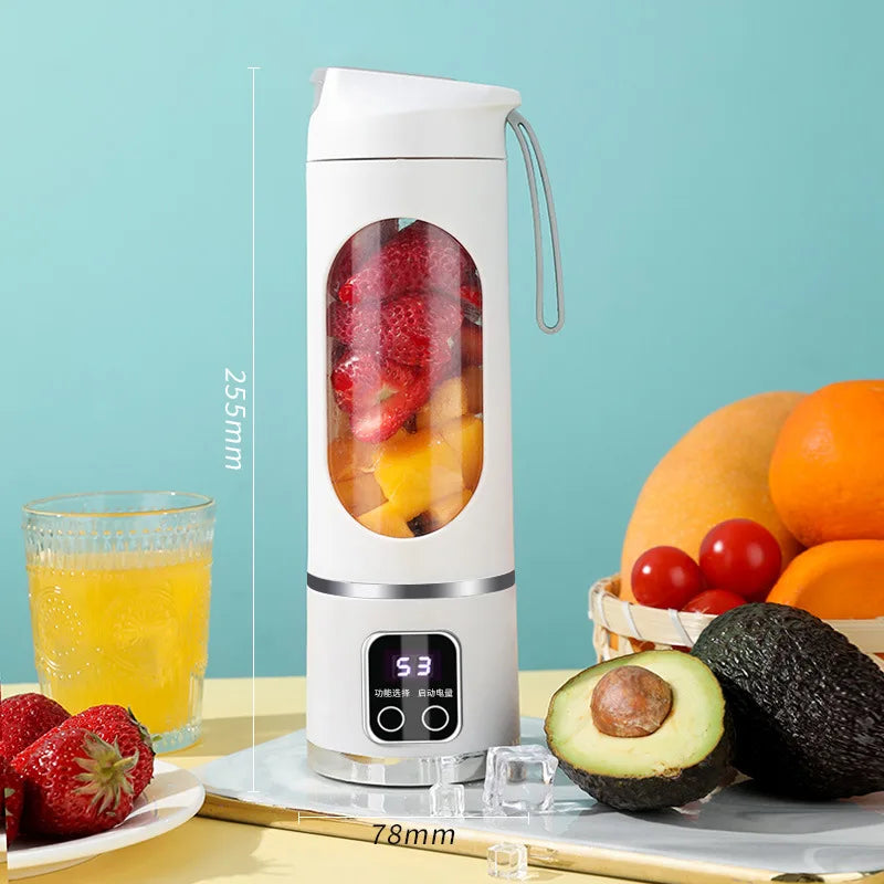 2025 Mini Electric Ice Crusher & Juicer – Household 450ML Juicer with Powerful Motor and Digital Display