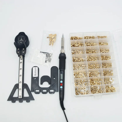 Heat Set Insert Tool Kit for 3D Printing – M2–M8 Brass Threaded Copper Nuts & Soldering Iron Tips