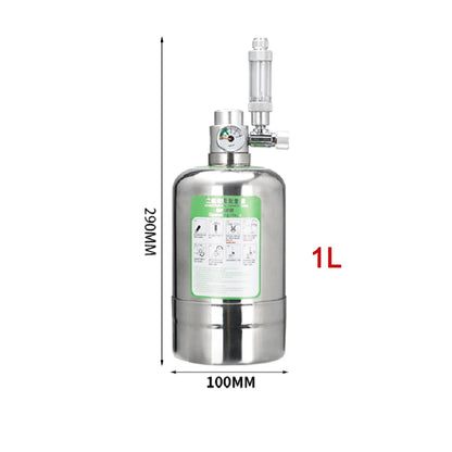 Aquarium CO2 Generator System Kit – Stainless Steel CO2 Cylinder & Carbon Dioxide Reactor for Plants & Fish