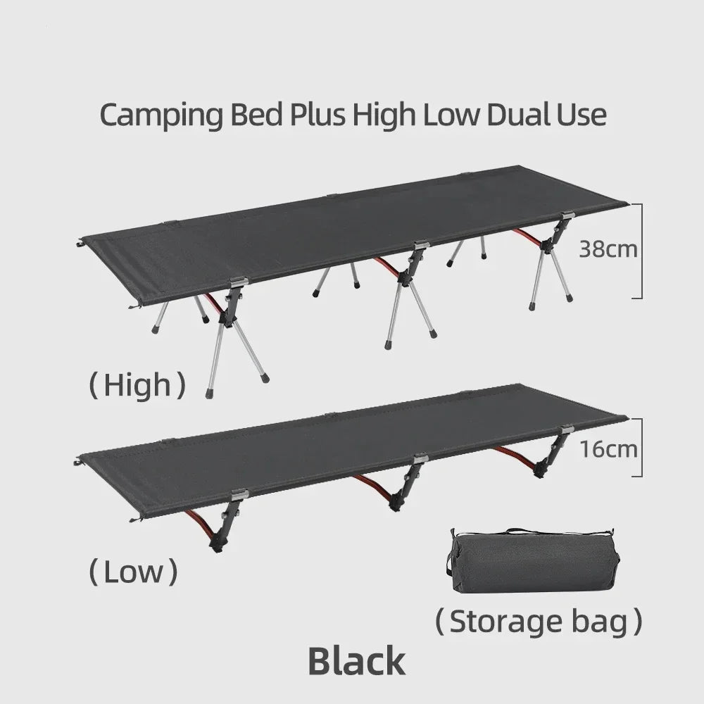 Portable Camping Cot – Lightweight Collapsible Sleeping Bed for Hiking, Backpacking & Outdoor Use, Foldable Single Tent Bed