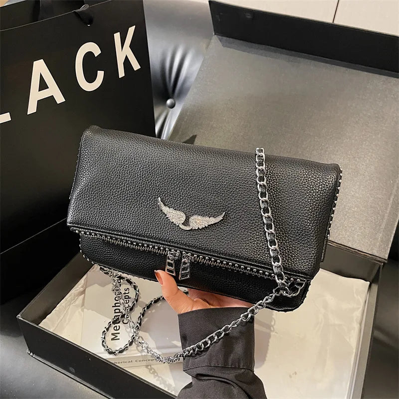 Women's Luxury Square Chain Bag - 2026 Fashionable Vintage Shoulder Messenger Purse