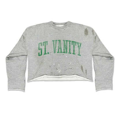 Y2K Alligator Grey T-Shirt Set - Vintage Letter Print Long Sleeve Top and Casual Shorts for Men & Women