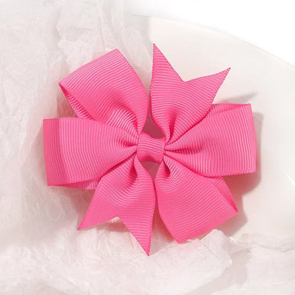 20/40PCS Sweet Candy Color Bow Hair Clip Set – Cute Ribbon Hairpins for Baby Girls & Kids Hair Accessories Gift