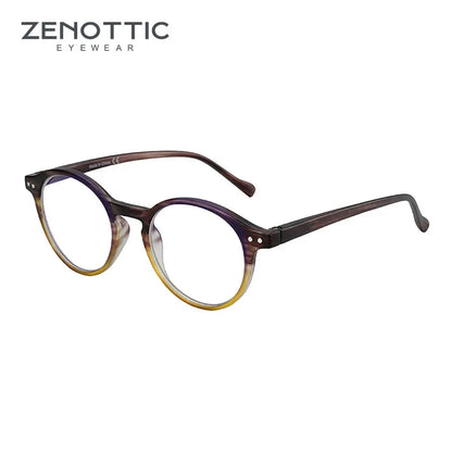 ZENOTTIC 2025 Retro Reading Glasses – Anti-Blue Light Blocking Eyeglasses for Women & Men, Diopter 0 to 4.0
