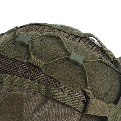 Tactical Helmet Cover Set – Hybrid Mesh Cover for Maritime, Bump & Ballistic Helmets with NVG Battery Pouch for Hunting
