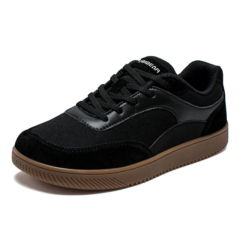 HOBIBEAR Unisex Wide-Toe Sneakers — Minimalist Lace-Up Mesh Casual Shoes, Non-Slip Comfort for Men & Women